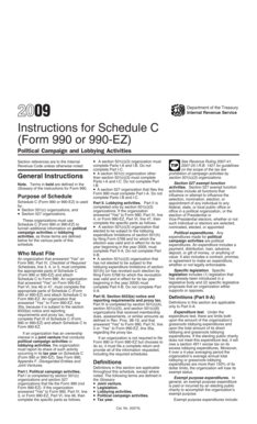 Instructions for Schedule C (Form 990 or 990-EZ)
