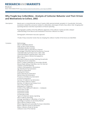 Why People Buy Collectibles - Analysis of Collector Behavior