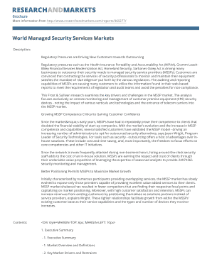 World Managed Security Services Markets Report