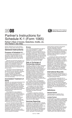 Partner’s Instructions for Schedule K-1 (Form 1065)