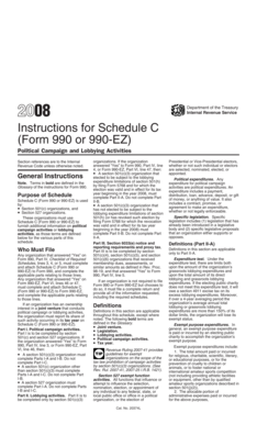 Instructions for Schedule C (Form 990 or 990-EZ)