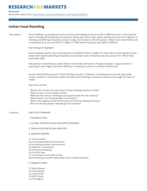 Indian Food Retailing Report