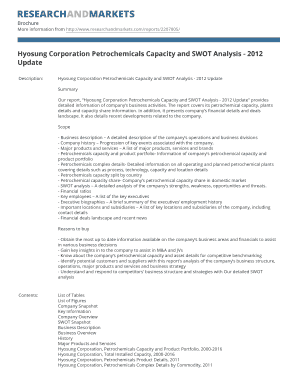 Personal swot analysis examples for students pdf - Hyosung Corporation Petrochemicals Capacity and SWOT Analysis ...