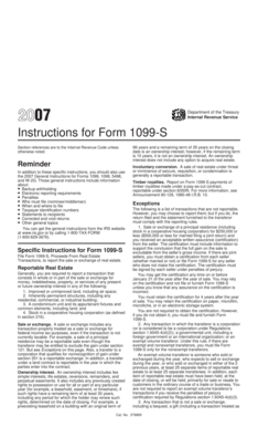 Instructions for Form 1099-S