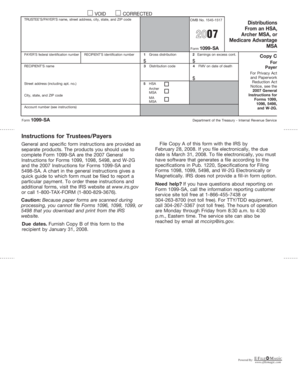 IRS Form 1099-SA