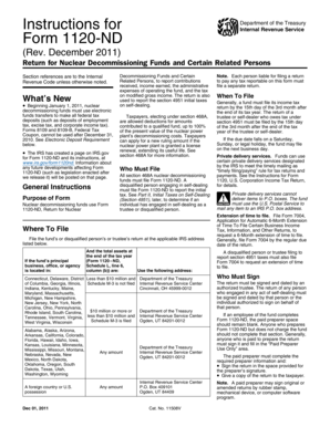 Form 1120-ND Instructions