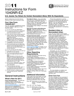 Instructions for Form 1040NR-EZ