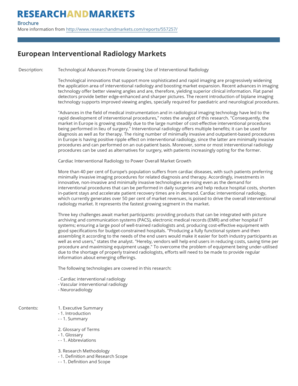 European Interventional Radiology Markets