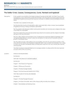 The Dollar Crisis Book Order Form
