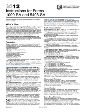 Instructions for Forms 1099-SA and 5498-SA
