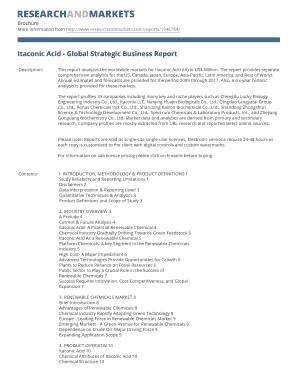 Itaconic Acid - Global Strategic Business Report