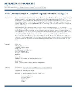 Under Armour Market Research Report