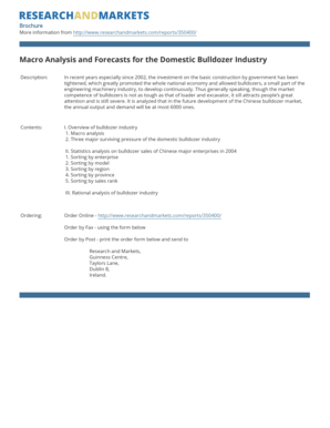 Macro Analysis and Forecasts for the Domestic Bulldozer Industry