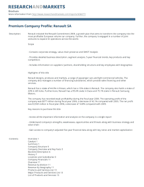 Renault SA Company Profile