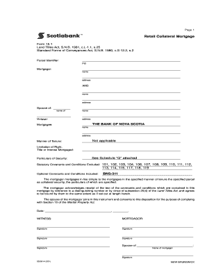 Retail Collateral Mortgage Form 15.1
