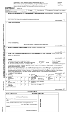 Manitoba Mortgage Form 11.4