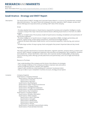 swot analysis aramco