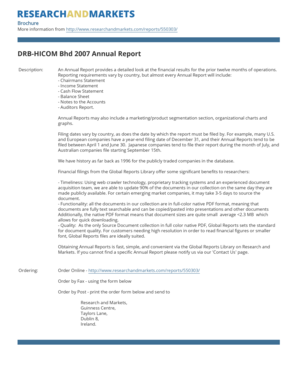 DRB-HICOM Bhd 2007 Annual Report