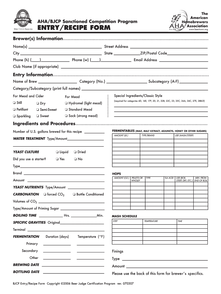 aha form Preview on Page 1