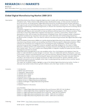 Global Digital Manufacturing Market Report 2009-2013