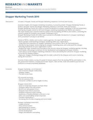 Shopper Marketing Trends 2010