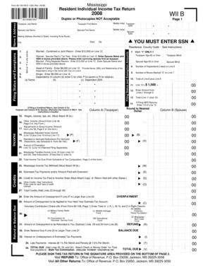 Mississippi Resident Individual Income Tax Return