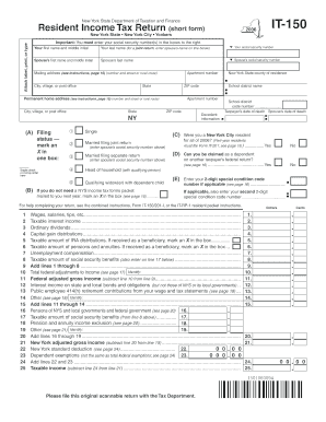 New York State Resident Income Tax Return