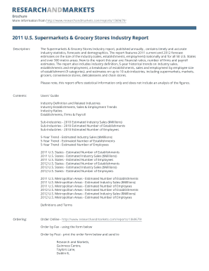 2011 US Supermarkets Industry Report