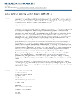 european contract catering market form