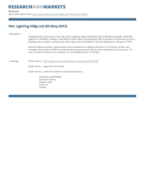 Nvc Lighting Hldg Ltd Share Purchase Report