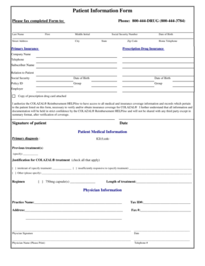 Patient Information Form