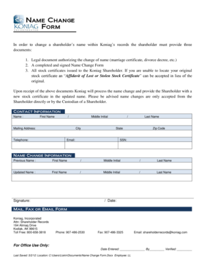 In order to change a shareholder