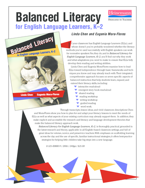 Balanced Literacy for English Language Learners K-2