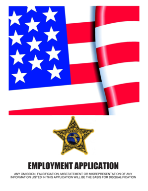 Fillable Online EMPLOYMENT APPLICATION - Hardee County Sheriff Fax ...