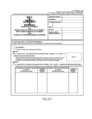 USPTO Power of Attorney Form