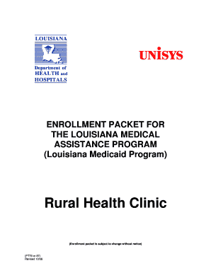 Louisiana Medicaid Provider Enrollment Form
