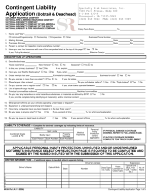 Contingent Liability Application