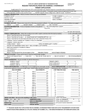 Florida Oversize Overweight Permit Application