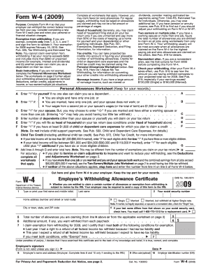 Form W-4 (2009)