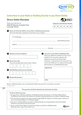 Direct Debit Mandate