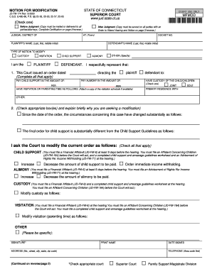 Motion for Modification Connecticut