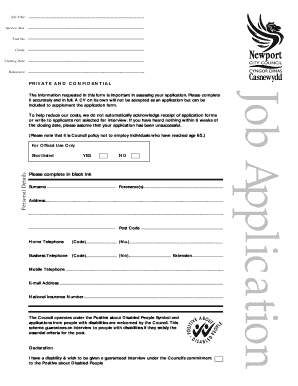 Job Application Form