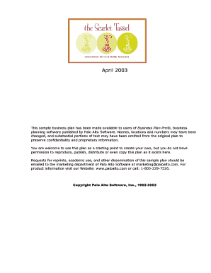 Business Plan Sample