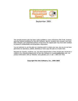 Business Plan Template