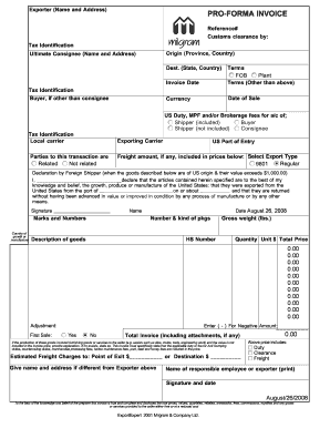 Proforma invoice pdf download - Pro-forma Invoice - Milgram