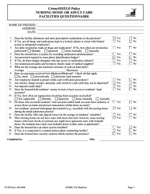 CrimeSHIELD Policy Questionnaire