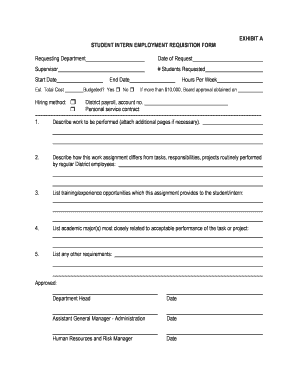 job requisition template