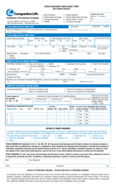 Group Insurance Enrollment Form