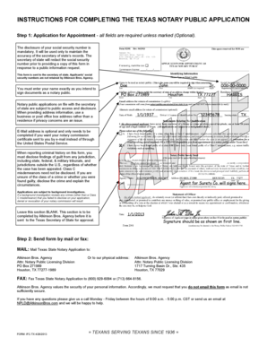 Texas Notary Public Application