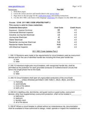 2011 NEC Code Updates Part 2